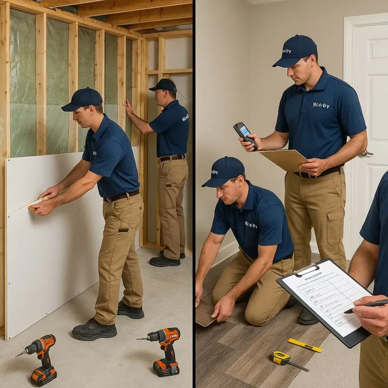 Repairs and Reconstruction process in Hayfield, VA